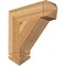 Ekena Millwork Traditional Arts & Crafts Rough Sawn Bracket, Western Red Cedar, 6"W x 22"D x 22"H BKT06X22X22TRA03RWR - alternate 1